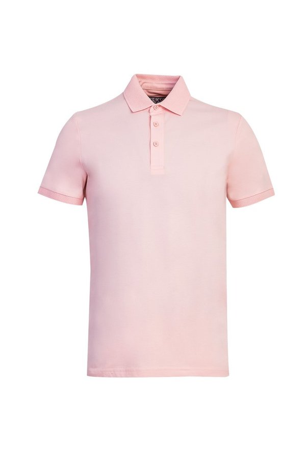 Kigili Herren Polo Shirt - Slim Fit - Rosa